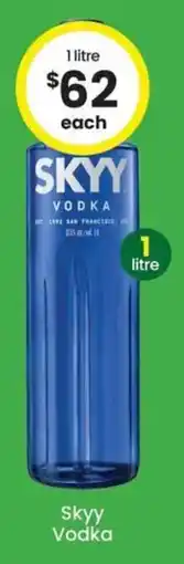 The Bottle O Skyy Vodka offer