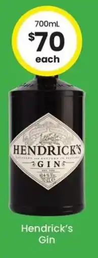 The Bottle O Hendricks Gin offer