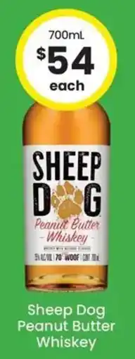 The Bottle O Sheep Dog Peanut Butter Whiskey offer