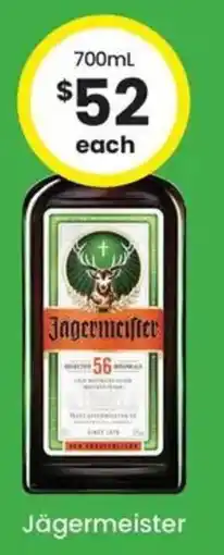 The Bottle O Jägermeister offer