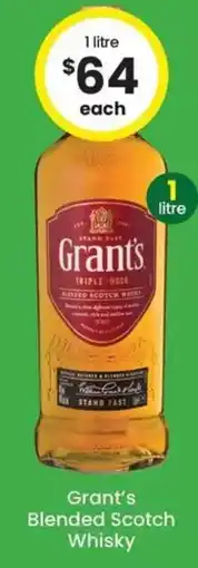 The Bottle O Grants Blended Scotch Whisky offer