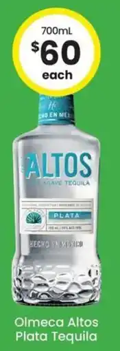 The Bottle O Olmeca Altos Plata Tequila offer