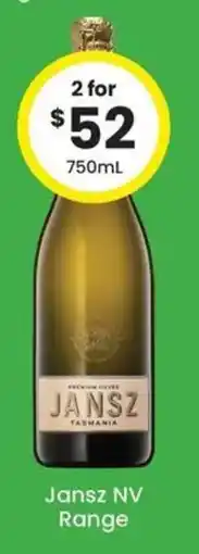 The Bottle O Jansz NV Range offer