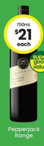 The Bottle O Pepperjack Range offer