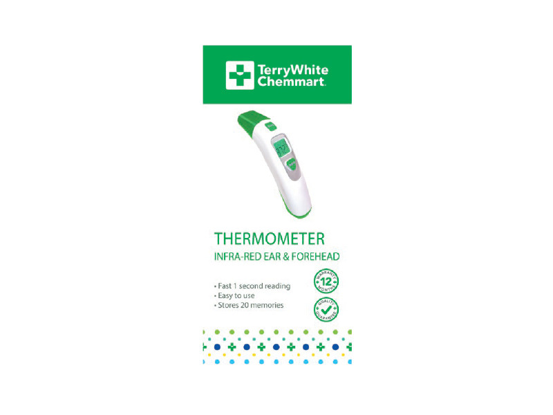 Terrywhite chemmart infrared forehead & ear thermometer offer at Terry