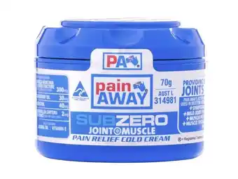 Terry White Pain away subzero joint + muscle cold cream 70g offer