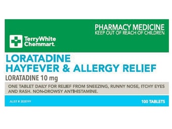 Terry White Terrywhite chemmart loratadine 10mg 100 tablets offer