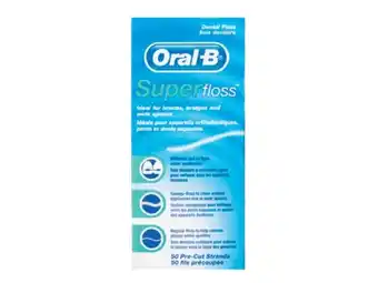 Terry White Oral-b super floss unwaxed 50 pack offer