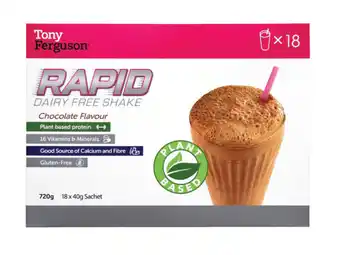 Terry White Tony ferguson rapid dairy free chocolate 18 pack offer