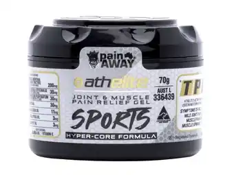 Terry White Pain away sports pain relief cream 70g offer