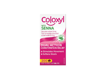 Coloxyl with senna 200 tablets