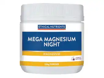Terry White Ethical nutrients megazorb mega magnesium night 126g offer