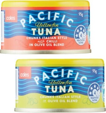 Coles Coles Pacific Tuna 95g offer