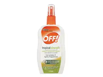 Off! tropical strength insect repellent spray 175ml