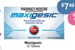 Pharmacy Best Buys Maxigesic 12 Tablets offer