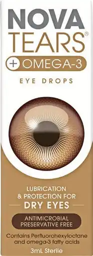 Pharmacy Best Buys NovaTears +Omega-3 Antimicrobial Preservative Free Eye Drops offer