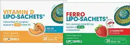 Pharmacy Best Buys Lipo-Sachets Vitamin D Melon Flavour or Ferro Strawberry Flavour 30 x 5g Oral Liquid Sachets offer