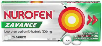 Discount Drug Stores Nurofen Zavance 24 Tablets offer