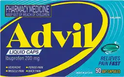 Discount Drug Stores Advil 90 Liquid Capsules offer
