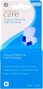 Discount Drug Stores Pharmacy Care Pressure Reducing Flight Earplugs 1 Pair + Case offer