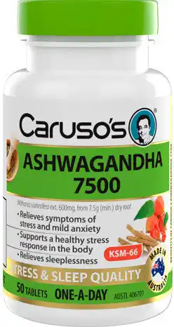 Discount Drug Stores Caruso’s Ashwagandha 7500 50 Tablets offer