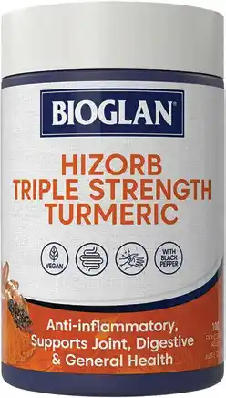 Discount Drug Stores Bioglan Hi-Zorb Triple Strength Turmeric 100 Tablets offer