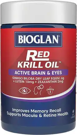Discount Drug Stores Bioglan Red Krill Oil Active Brain & Eyes 60 Capsules offer
