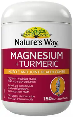 Discount Drug Stores Nature’s Way Magnesium + Turmeric 150 Tablets offer