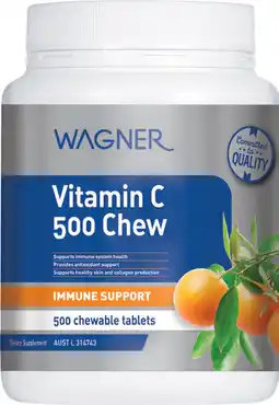 Discount Drug Stores Wagner Vitamin C 500 Chewable 500 Tablets offer