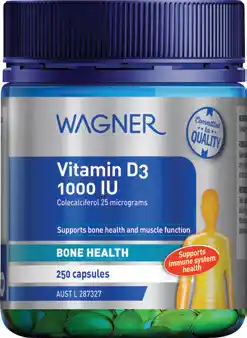 Discount Drug Stores Wagner Vitamin D3 1000IU 250 Capsules offer