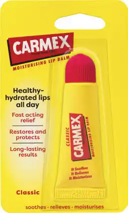 Discount Drug Stores Carmex Moisturising Lip Balm Squeeze Tube offer