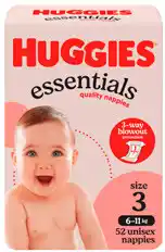 Discount Drug Stores Huggies Essentials Size 3 Crawler 52 Pack offer