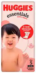 Huggies Essentials Size 5 Walker 44 Pack