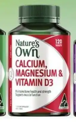 Star Discount Chemist Nature's Own Vitamin B3 120 Tablets offer