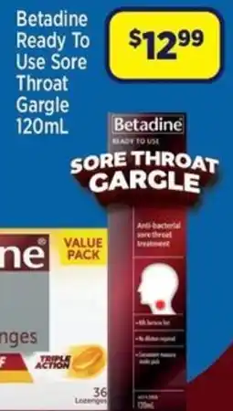 Star Discount Chemist Betadine Ready To Use Sore Throat Gargle offer