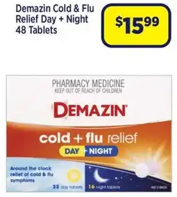 Star Discount Chemist Demazin Cold & Flu Relief Day + Night 48 Tablets offer