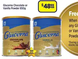 Star Discount Chemist Glucerna Chocolate or Vanilla Powder offer