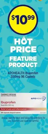 Star Discount Chemist APOHEALTH Ibuprofen 96 Caplets offer