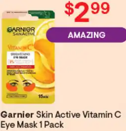 Discount Drug Stores Garnier Skin Active Vitamin C Eye Mask 1 Pack offer