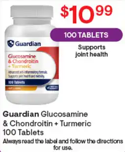 Discount Drug Stores Glucosamine & chondroitin +turmeric 100 tablets offer