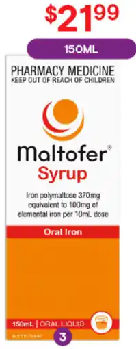 Discount Drug Stores Maltofer Syrup offer