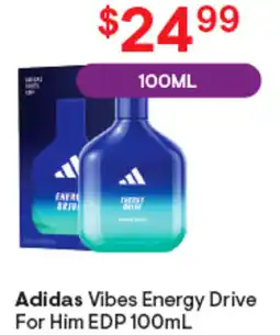Discount Drug Stores Adidas Vibes Energy Drive For Him EDP offer