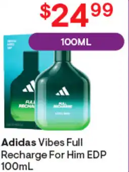 Discount Drug Stores Adidas Vibes Full Recharge For Him EDP offer