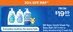 Discount Drug Stores Baby Gentle Wash, Baby Bath Oil or Baby Moisturising Cream offer