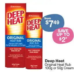 Pharmacy Best Buys Deep heat Original Heat Rub offer