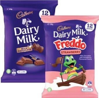 Coles Cadbury Sharepack 144g-180g offer
