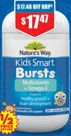 ePharmacy Kids Smart Bursts Multivitamin + Omega 3 offer