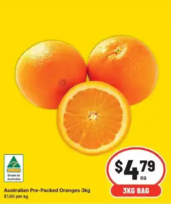 IGA Australian Pre-Packed Oranges offer