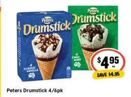 IGA Peters Drumsttick 4/6pk offer