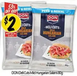 NQR DON Deli Cuts Mild Hungarian Salami offer